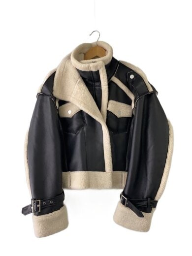 商品画像：レザージャケット・ブルゾン/XL/ポリエステル/BLK/FUF16JK37// 1