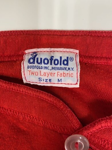 商品画像：duofold/50s/60s/ヘンリーネックカットソー/M/コットン/RED// 3