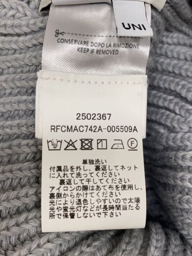 商品画像：ニットキャップ/--/ウール/GRY/メンズ/2502367 5