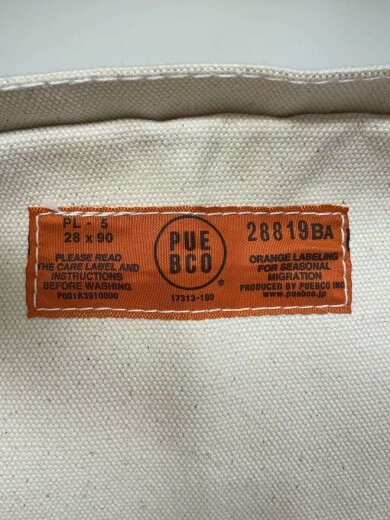 商品画像：puebco/トートバッグ/キャンバス/WHT// 5