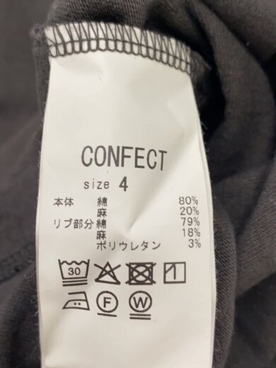 画像：nest robe CONFECTTシャツ/4/コットン/BLK/無地/00262-0057//4