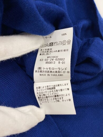 商品画像：ポロシャツ/S/ウール/BLU/WS110CU 5