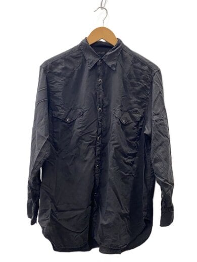 商品画像：長袖シャツ/1/シルク/BLK/d01-02006 1