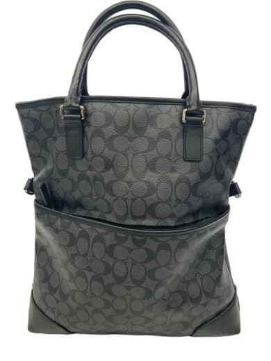 画像：COACHトートバッグ/--/GRY/総柄/F711032