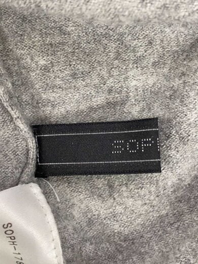 商品画像：ニット・セーター(薄手)/M/ウール/GRY/無地/SOPH-178101 3