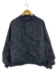 ブルゾン/44/コットン/BLK/総柄/2218-363