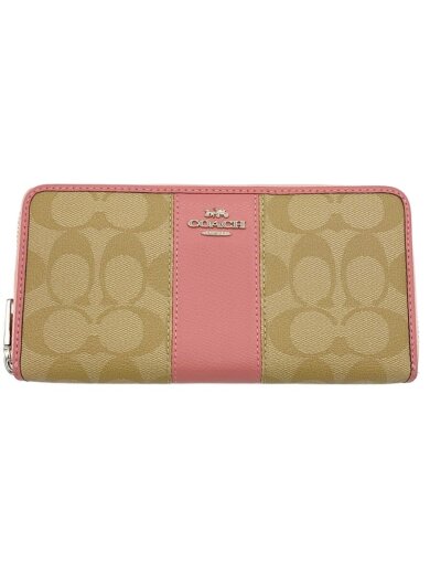 商品画像：長財布_シグネチャー_総柄/キャンバス/PNK/総柄/レディース 1