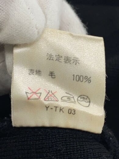 商品画像：カーディガン(薄手)/M/ウール/BLK/無地/KWI5L1605 4