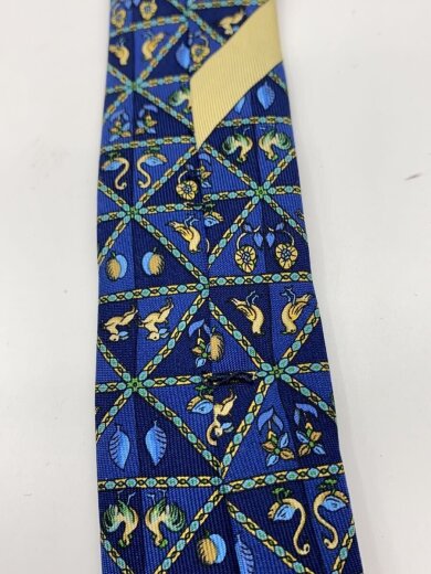 商品画像：ネクタイ/シルク/BLU/総柄/メンズ 8
