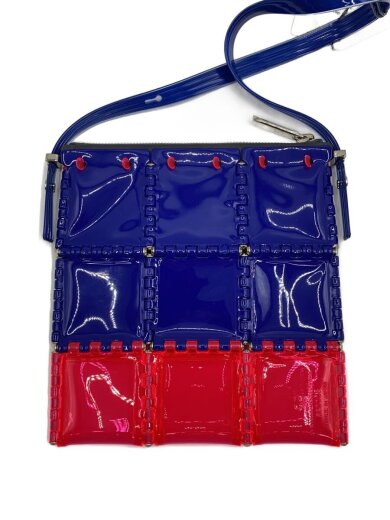 商品画像：52by hikarumatsumura/ショルダーバッグ/PVC/BLU/無地 1