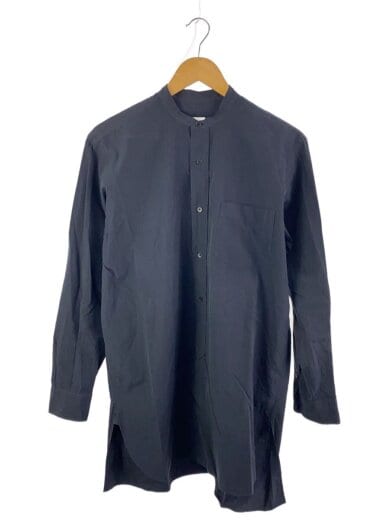 商品画像：長袖シャツ/1/コットン/NVY/無地/T01-02002 1