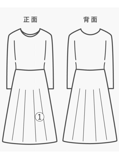 商品画像：長袖ワンピース/S/コットン/IVO/無地/171216// 7