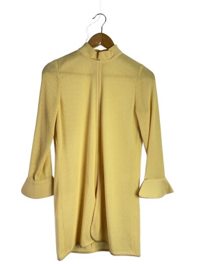 商品画像：長袖ワンピース/7/ポリエステル/IVO/無地 1