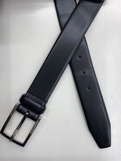 商品画像：ベルト/レザー/BLK/無地/メンズ 2