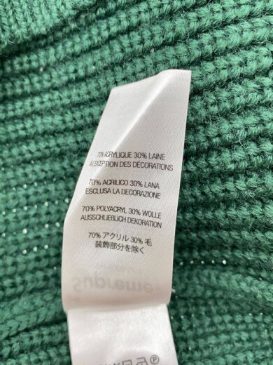 商品画像：ニット・セーター(厚手)/XL/アクリル/GRN/無地 4