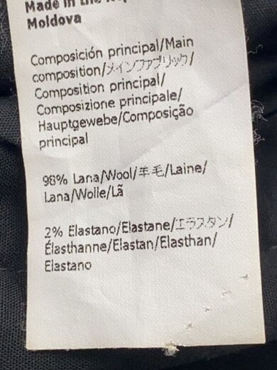 商品画像：ボトム/34/ウール/BLK/無地/1720646 6