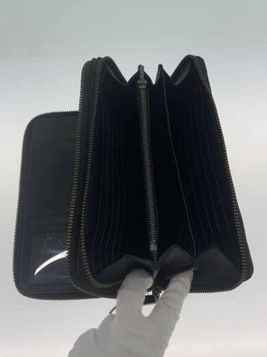 商品画像：長財布/レザー/BLK/総柄/レディース// 5