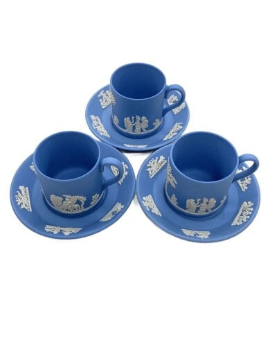 商品画像：カップ&ソーサー/3客セット/BLU/ジャスパー/デミタスカップ// 1