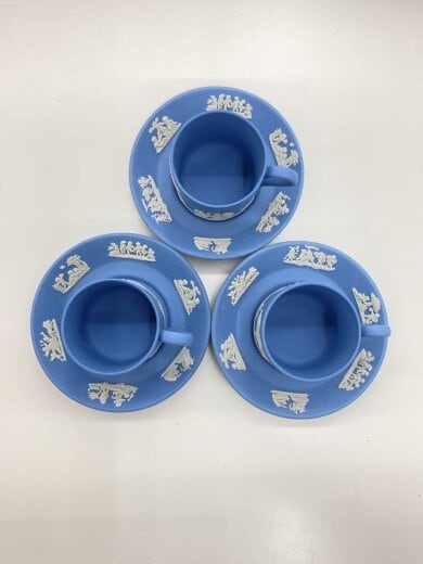 商品画像：カップ&ソーサー/3客セット/BLU/ジャスパー/デミタスカップ// 2