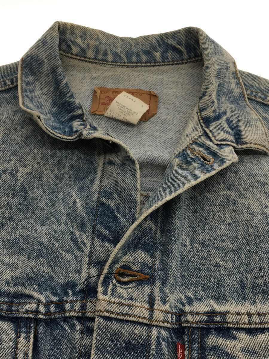 90'S Levi's 57508-0209 Chemical Wash Denim Jacket, G-Jean, Made in USA, Men's XL, Vintage cotton blue type Vintage Second Hand