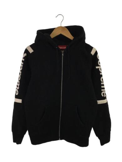 画像：Supremeジップパーカー/S/コットン/ブラック/無地/RN　1018371