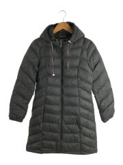 ダウンコート/S/ナイロン/GRY