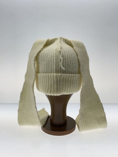 画像：CHARLES JEFFREY LOVERBOYCHUNKY RABBIT BEANIE/ウール/CRM/レディース2