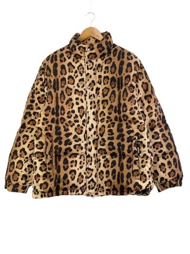 商品画像：LEOPARD DOWN JACKET/ダウンジャケット/L/ポリエステル/BEG/レオパード 1