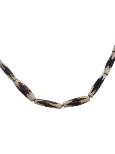 商品画像：Batik Bone beads/ネックレス/--/カラーストーン/BLK/トップ無/メンズ 1