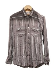 ウエスタンシャツ/60s/長袖シャツ/ブラウン/総柄