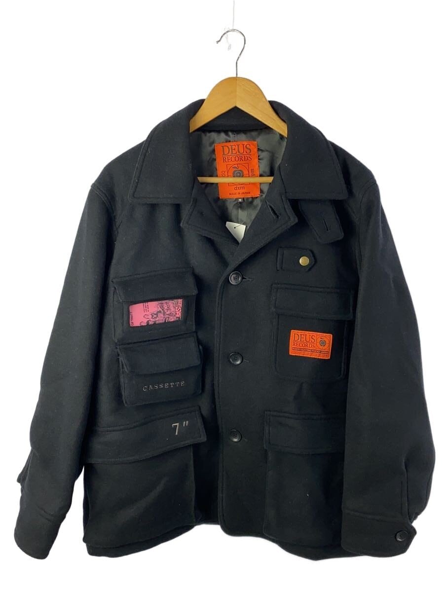 DEUS EX MACHINA / HAPPY HUNTING WOOL JACKET/カセットテープ２種付き/M/ウール/BLK/DHH2400