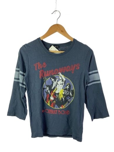 商品画像：七分袖バンドプリントトTシャツ/FREE/コットン/NVY/0113CL02// 1