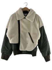 2WAYレイヤードボンバージャケット/ボアドッキングブルゾン/36/522250103101-01