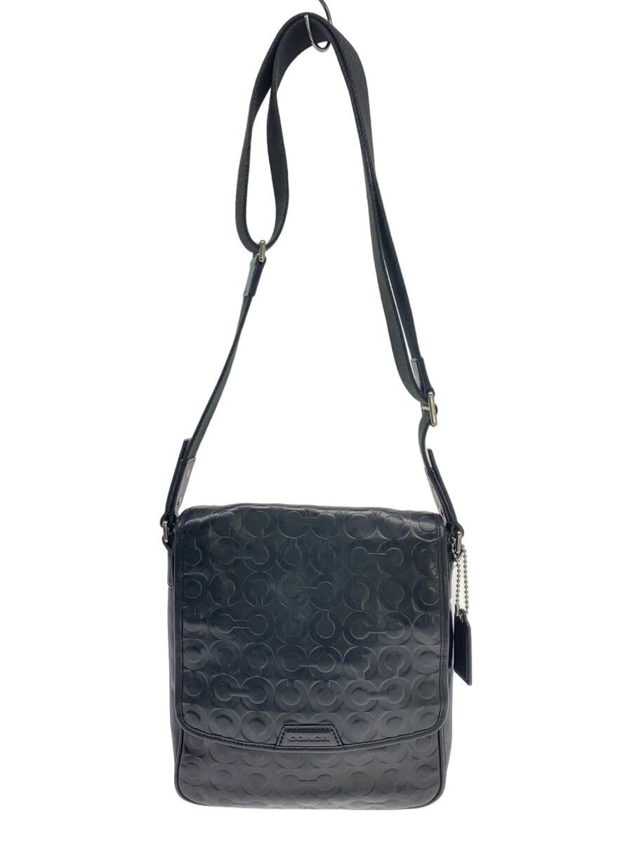 COACH / ショルダーバッグ/レザー/BLK/総柄/G1393-70950