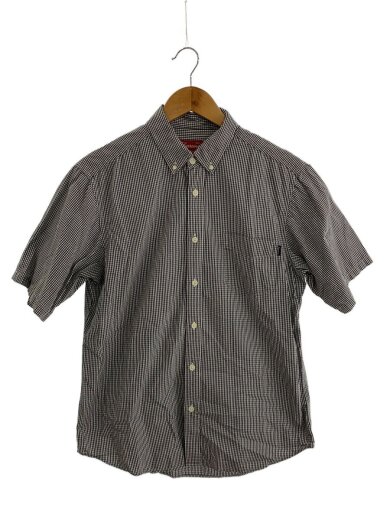 商品画像：Gingham Check Button Down Shirt/M/コットン/GRY/ギンガムCK 1