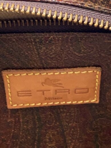 商品画像：ミニボストンバッグ/レザー/BRW/ペーズリー 5