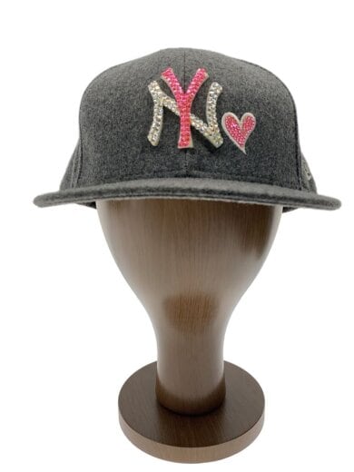 商品画像：スパンコールロゴウールキャップ/GRY/レディース 1