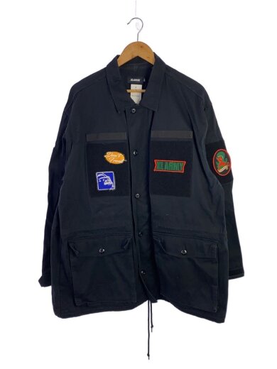 商品画像：21AW/PATCHED MILITARY JACKET/XXL/コットン/BLK/101213021007 1