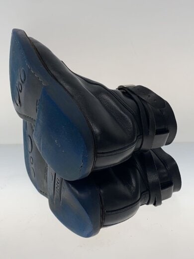 商品画像：ベルトストラップレースアップブーツ/US7.5/BLK/レザー 4