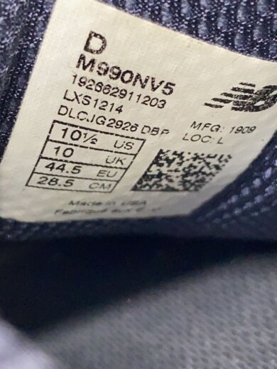 商品画像：990/28.5cm/NVY/スウェード/M990NV5// 5