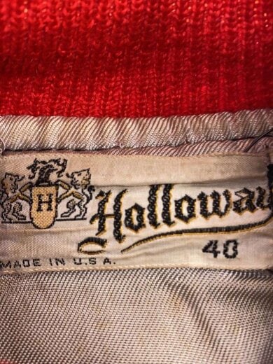 商品画像：60S～/HOLLOWAY/アワードジャケット/ウールスタジャン/40/コットン/NVY 3