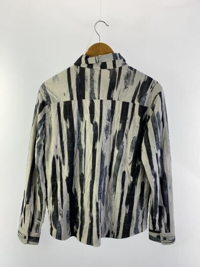 商品画像：長袖スナップシャツジャケット/M/ポリエステル/WHT/総柄/SW-20SU006 2