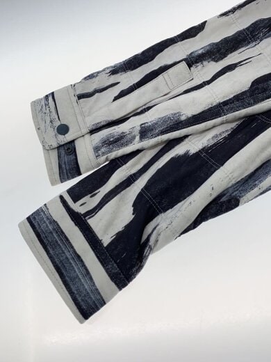 商品画像：長袖スナップシャツジャケット/M/ポリエステル/WHT/総柄/SW-20SU006 5