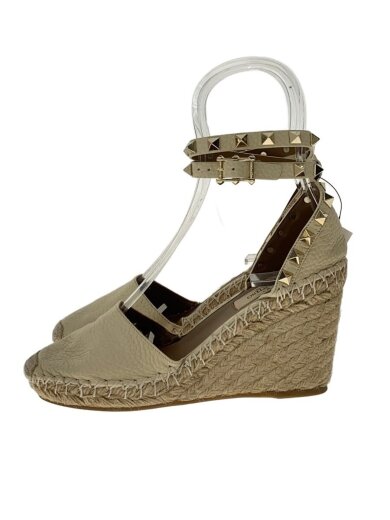 商品画像：エスパドリーユスタッズサンダル/34/CRM 1