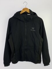 24AW/ATOM HOODIE/M/ナイロン/BLK/X000007487