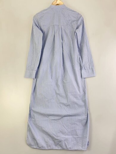 商品画像：シャツワンピース/34/コットン/BLU/ストライプ 2