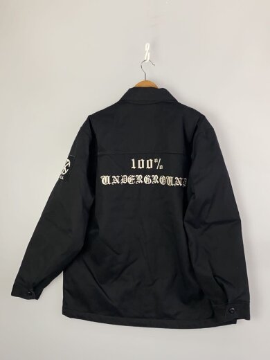 商品画像：100 UNDERGROUND ワークジャケット/L/コットン/BLK 2