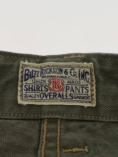 画像：Buzz Rickson’sU.S.マリーンコープス・ヘリンボーンパンツ/L/コットン/KHK/BR404354