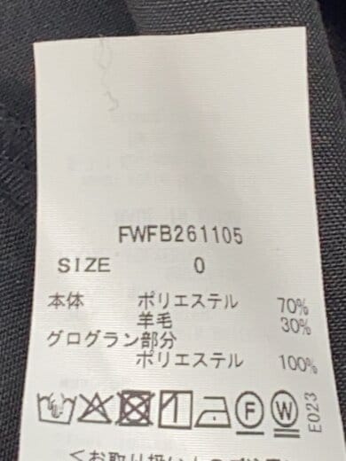 商品画像：26年モデル/アシメペプラムチュニック/0/ポリエステル/BLK/FWFB261105// 4