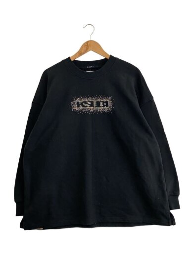 商品画像：sott burst boxy crew/スウェット/L/コットン/BLK/無地/wps24fl002// 1